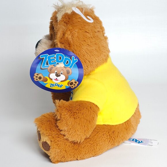 VINTAGE Zellers ZEDDY BEAR BNWT 💚❤️💛💙 Teddy Bear HBC Hudsons Bay - Picture 2 of 9